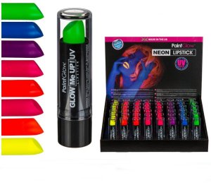 Lippenstift NEON Grün, nachtleuchtend