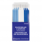 Kuchenkerzen in blau/hellblau/weiß