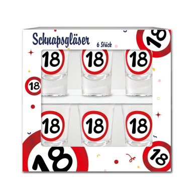 Schnapsgläser zum 18.Geburtstag