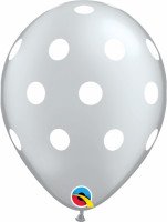 Qualatex Ballons Polka Dots, 25 Stück