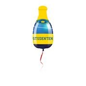 Folienballon Studenten Sektflasche
