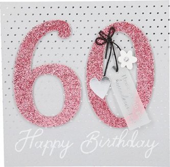 Glamour Klappkarte zum 60.Geburtstag
