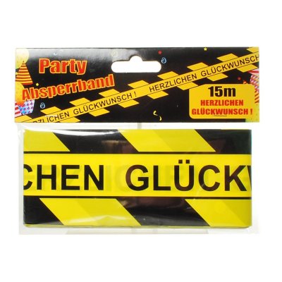Absperrband Herzlichen Glückwunsch