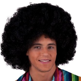 Afro Perücke, XXL, schwarz