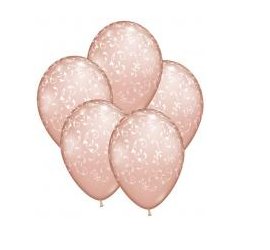 Luftballons Fashion rose gold, 30 Stück