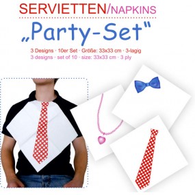 Servietten Party Set