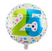 Folienballon Zahl 25
