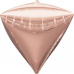 Diamonds Rose Gold Folienballon