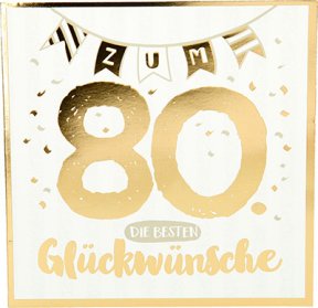 Happy Music Klappkarte Zum 80 Geburtstag Im Shop