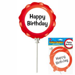 Ballon Happy Birthday,selbstaufblasend