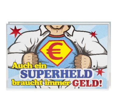 Ein Superheld braucht Geld - Geldkuvert