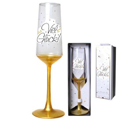 Sektglas Viel Glück Sektglas Viel Glück