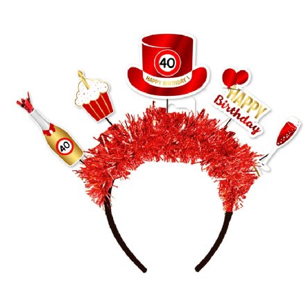 Haarreifen zum 40.Geburtstag Haarreifen zum 40.Geburtstag