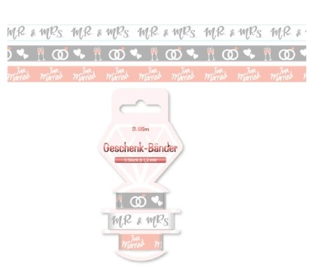 Geschenkband Set zur Hochzeit