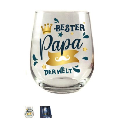 Trinkglas Papa im Geschenkkarton