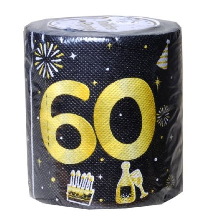 Toilettenpapier 60, schwarz/ gold