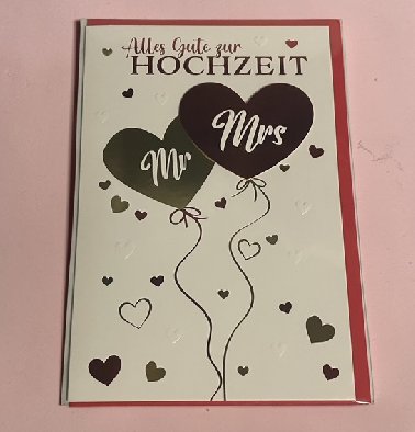 Hochzeit Glückwunschkarte