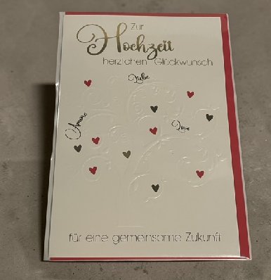 Hochzeit Glückwunschkarte