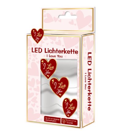 LED Lichterkette I love You