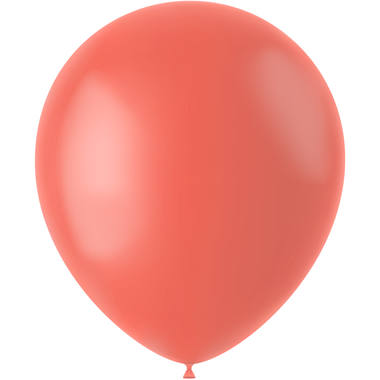 Rundballons, Melonenorange, 10 Stück