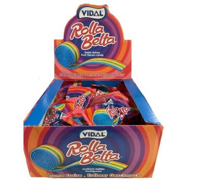 Bunte Fruchtgummirolle, 1 Stück