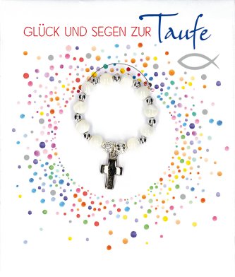 Buch und Armband aus Glasperlen