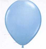 Luftballons Hellblau, 100 Stück Rundballons