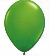 Luftballon-10 Stück Rundballons Limegrün
