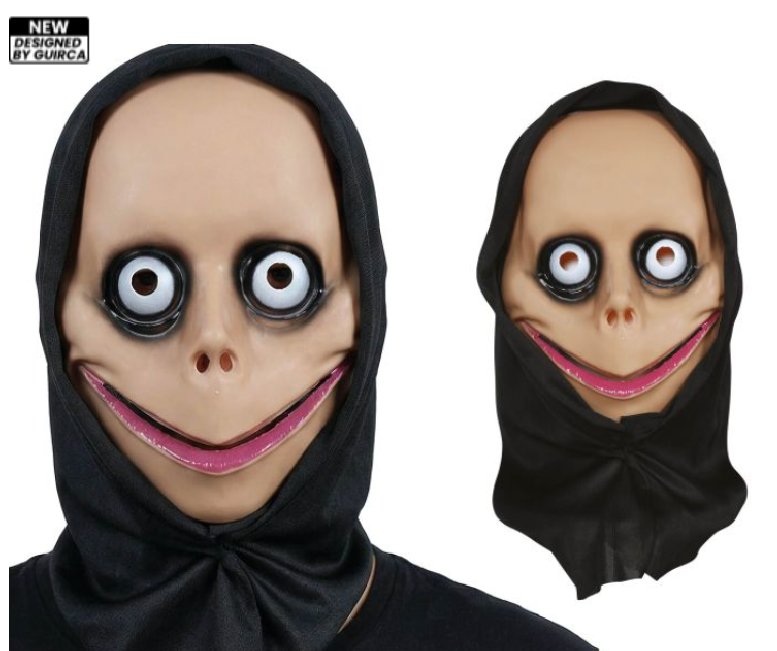 Halloween Maske mit Kapuze Halloween Maske mit Kapuze