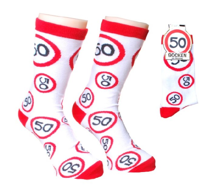 Socken zum 50. Geburtstag (Größe 38-42)