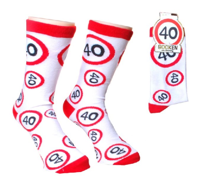 Socken zum 40. Geburtstag (Größe 42-46)