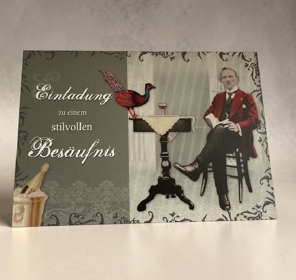 Einladung - Nostalgie Karte Einladung - Nostalgie Karte