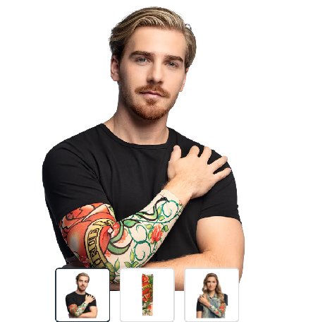 Tattoo Ärmel, 1 Paar - True Love Tattoo Ärmel, 1 Paar - True Love