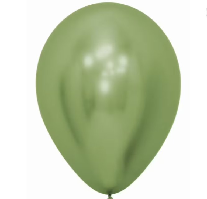 Luftballon Spiegel Chrome Hellgrün