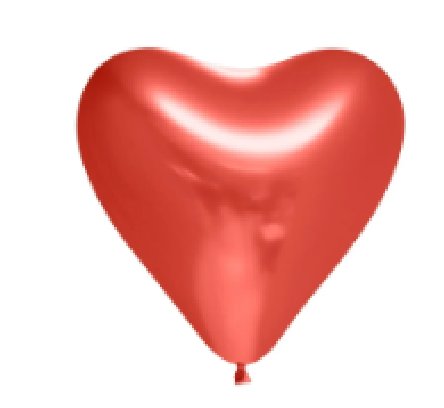 Herzballons, rot, Spiegeloptik, 6 Stück Herzballons, rot, Spiegeloptik, 6 Stück