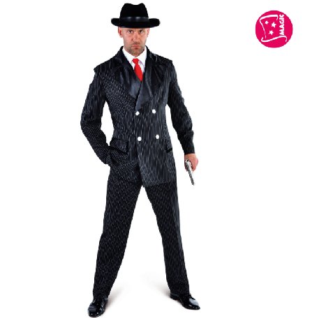 Gangster Verkleidung Anzug, XXL Gangster Verkleidung Anzug, XXL