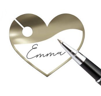 Glasmarker Hochzeit, 6 Stück