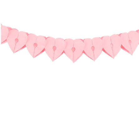 Papiergirlande û Herz,rosa Papiergirlande û Herz,rosa