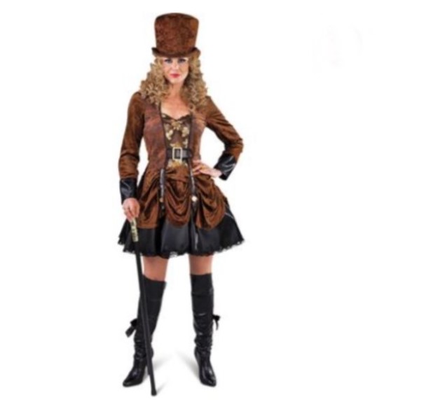 Steampunk Damen Kostüm, XXL Steampunk Damen Kostüm, XXL