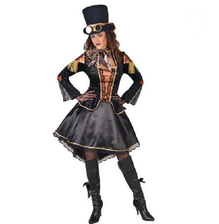 Steampunk Damen Verkleidung, XL