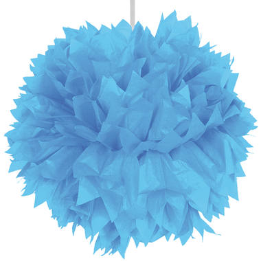 Pom Pom Fluffy - hellblau, 30 cm