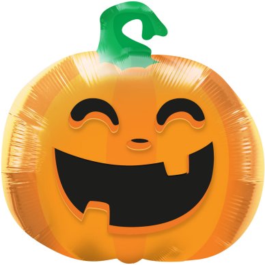 Folienballon Kürbis - Halloween BoOo! - 56 cm