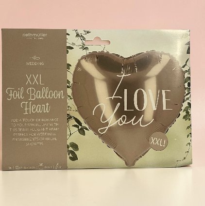 Folienballon Hochzeit, gold