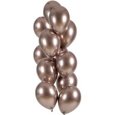 Rosegold Chrome Ballons, 13cm, 100 Stück