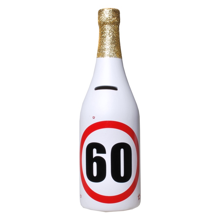 Spar-Flasche Zahl 60 Verkehrsschild