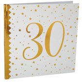 Gästebuch Gold Glamour Zahl 30