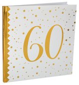 Gästebuch Gold Glamour Zahl 60