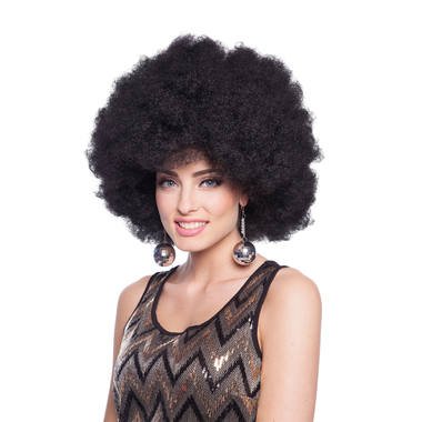 Afro XL Perücke, schwarz