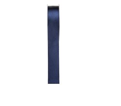 	Doppelsatinband, dunkelblau - 6mm