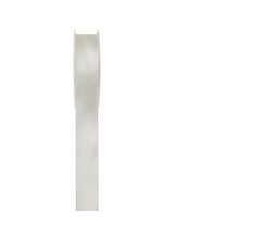 Doppelsatinband, creme - 1,5 cm x 25m